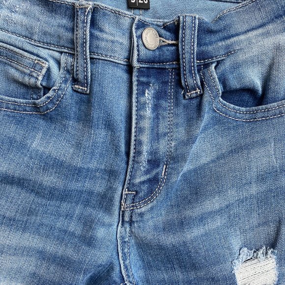 Judy Blue Destroyed Distressed Slim Skinny 90s Y2K Grunge Jeans JB8261MD-3/26 - Picture 7 of 16